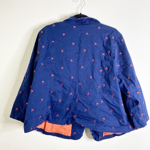 ModCloth Blue Umbrella Blazer - Picture 4 of 11